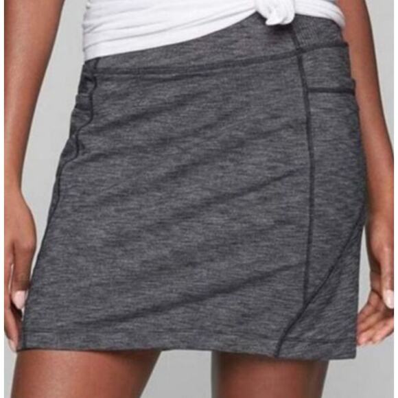 ATHLETA Excursion Skort Skirt Charcoal Gray Size S - Picture 2 of 7